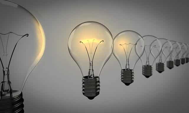 Row of Light Bulbs -- Catalysts of Inspiration