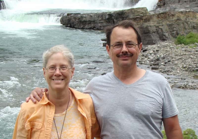 Debra and David 'Jeff' at Kootenai River Falls