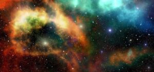 Image of the a Nebula within the body of the Divine Mother.